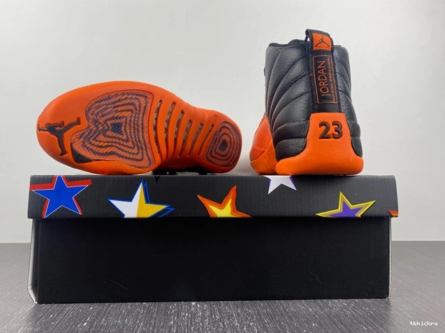 Rep TBkick All-Star 12 Brilliant Jordan 4130 FD9101- Retro Vibrant Orange WNBA 1015